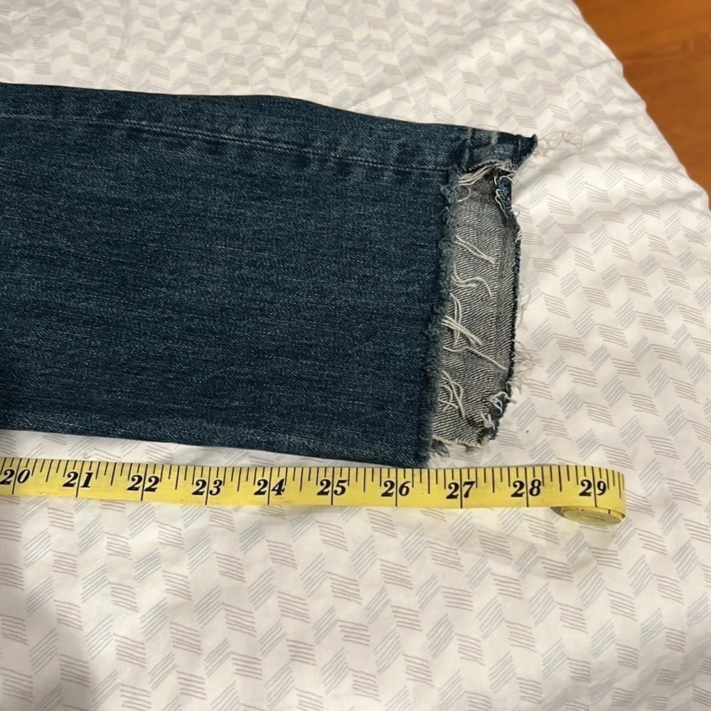 Point Sur Denim - J. Crew- cropped step hem high rise crop jeans